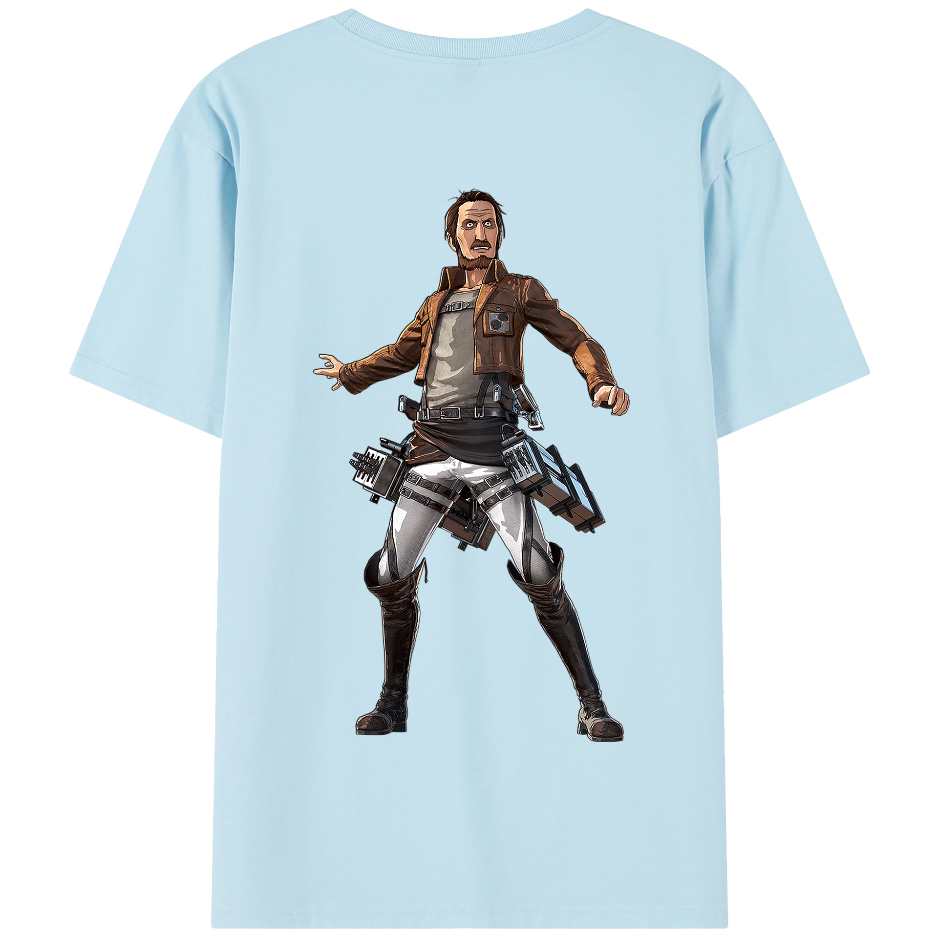 （画像用） 進撃の巨人 Attack on Titan 綿100％半袖Tシャツ（背面プリント）